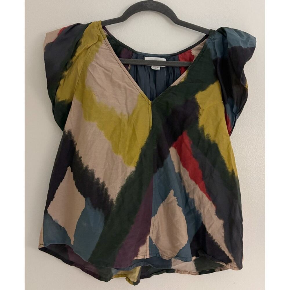 Velvet by Graham and Spencer Silk Blend Tamara Printed Top XS